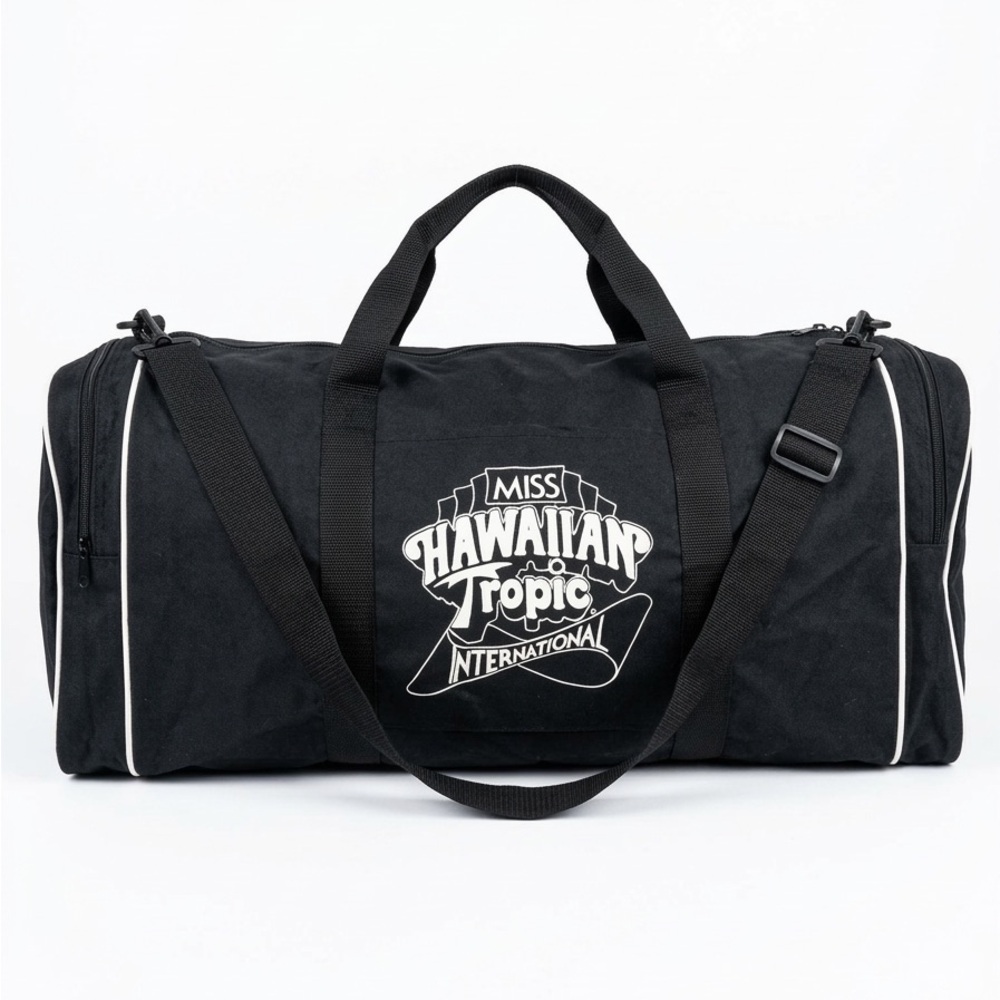Miss Hawaiian Tropic Model Search Contest Duffle Bag Printed logo